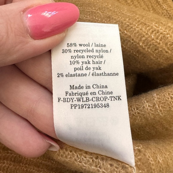 Everlane The Cozy-Stretch Tank In Camel - Picture 8 of 8